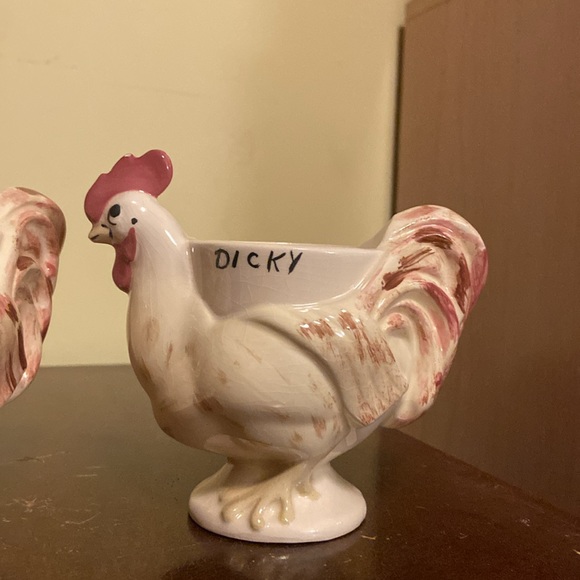 Rooster egg cups Vintage - Picture 5 of 11